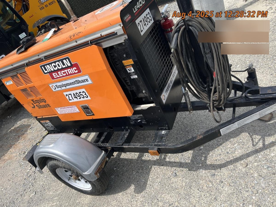 2022 Lincoln Electric LE400 Kubota V1505, Trlr, Cable Rack, Light Kit, ES Decals, T3