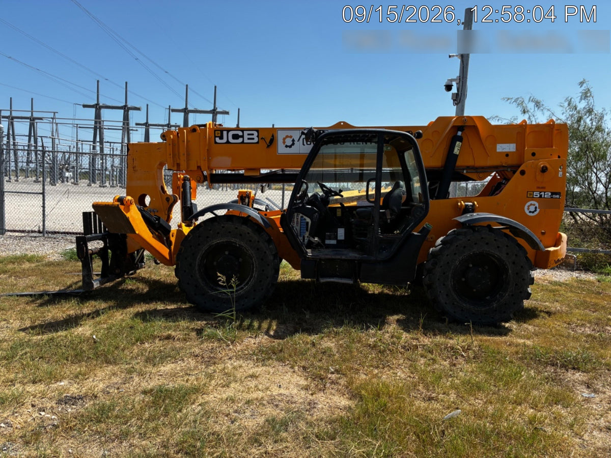 2020 JCB 512-56 Canopy, 74Hp, Solid Tires, Work Lights, Beacon, Aux Hydraulics, Back up Alarm, Lifting Eye, ES Decals