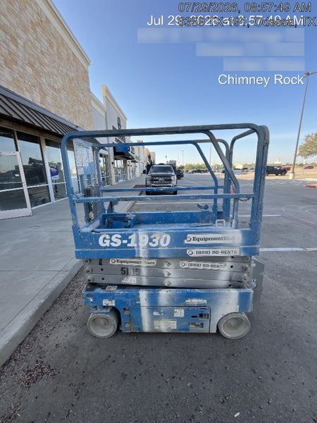 2019 Genie GS-1930 Fixed Rails with Chain Entry