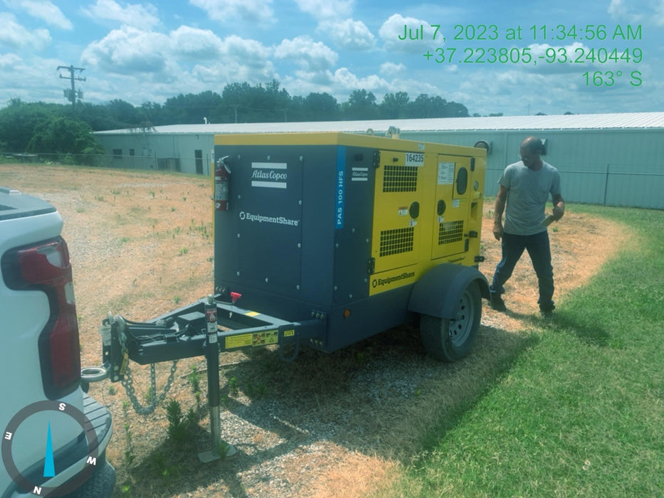 2021 ATLAS COPCO PAS 100 HF CS Enclosed