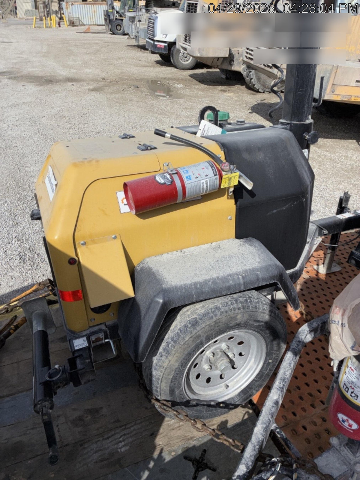 2022 Allmand NLV3GR (4) LED Light Fixture 350W, 23' Vertical Mast, 3kW Prime, Towable, Deep Sea L401, Leveling Jacks, Yanmar T4F 5.8hp