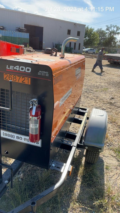 2022 Lincoln Electric LE400 Kubota V1505, Trlr, Cable Rack, Light Kit, ES Decals, T3