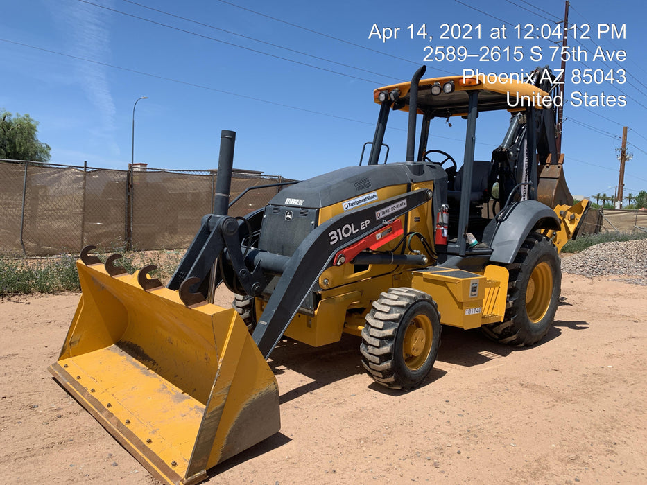 2020 John Deere 310LEP Canopy, 4WD, Standard Stick, Pilot Controls, 2 Way Hydraulics, TAG Manual QC