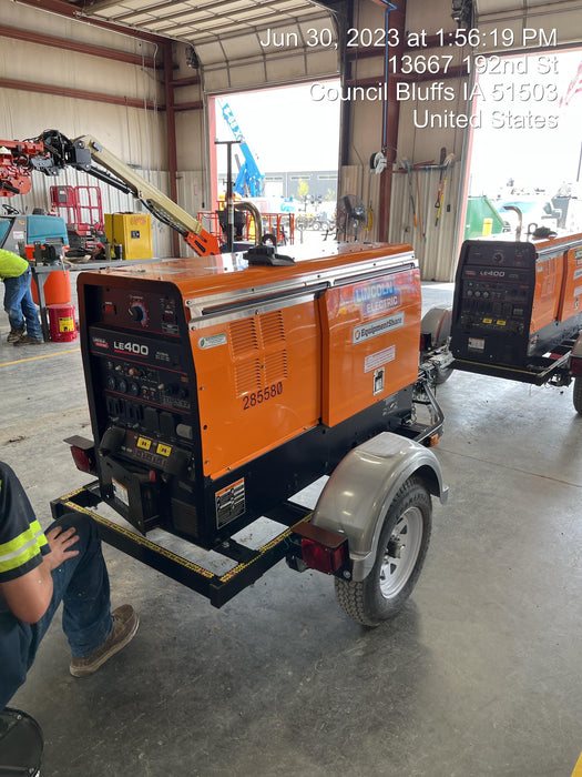 2022 Lincoln Electric LE400 Kubota V1505, Trlr, Cable Rack, Light Kit, ES Decals, T3