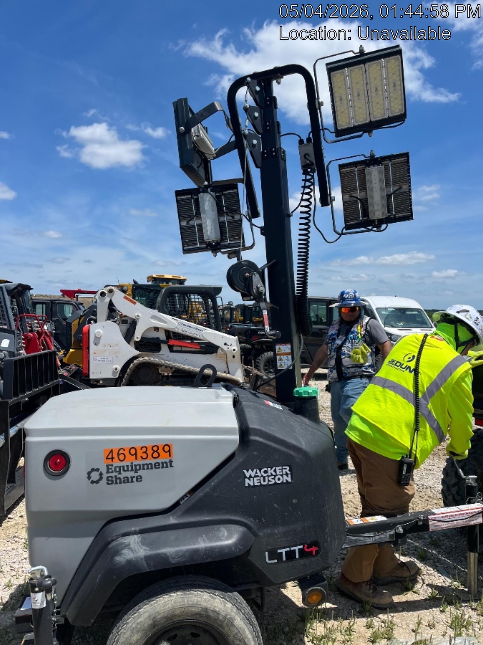 2024 Wacker Neuson LTT4 Diesel, Kohler KDW702, Deep Sea Controller, Auto Start, LED 320W, Bypass Outlet, T3
