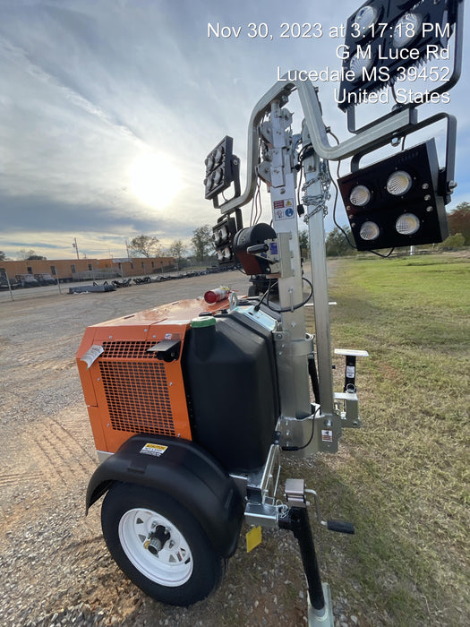 2023 Wanco WLTT-4MM4K Diesel, Deep Sea Controller, Shore Power Plug, Auto Start, (4) 350W LED Floodlights, 4kW Generator, 60 Gal Fuel Tank, 2" Ball, T3