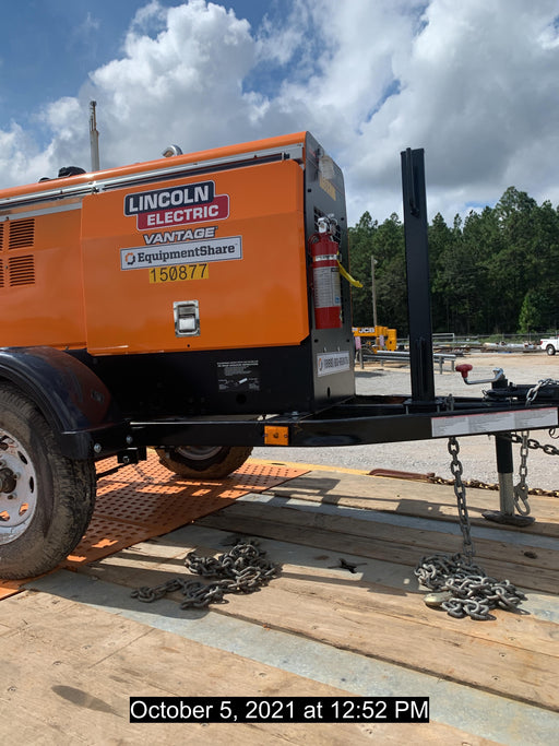 2021 Lincoln Electric Vantage 322 Vantage 322 Ready Pak 3 w/ Decals, ORANGE (includes trailer, cable rack, fender light kit) NO Telematics