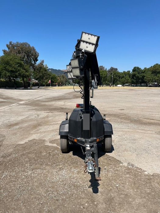 2021 Allmand NLV3GR (4) LED Light Fixture 350W, 23' Vertical Mast, 3kW Prime, Towable, Deep Sea L401, Leveling Jacks, Yanmar T4F 5.8hp