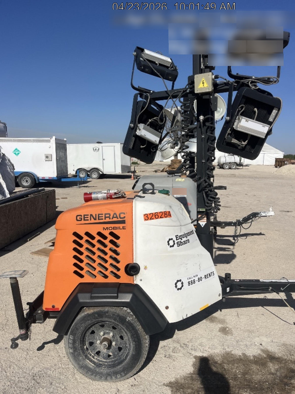 2023 Generac MLT2 Diesel, Flex Switch 120V Input, Powerzone Controller, (4) 320W LED Lights, 4kW Generator, 39.9 Gal Fuel Tank, 2" Ball, T3