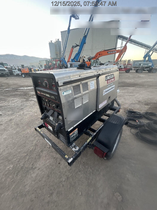 2019 Lincoln Electric Vantage 322 Welder Ready-Pak 3, Two wheel trailer, Fender and Light kit, Cable Rack