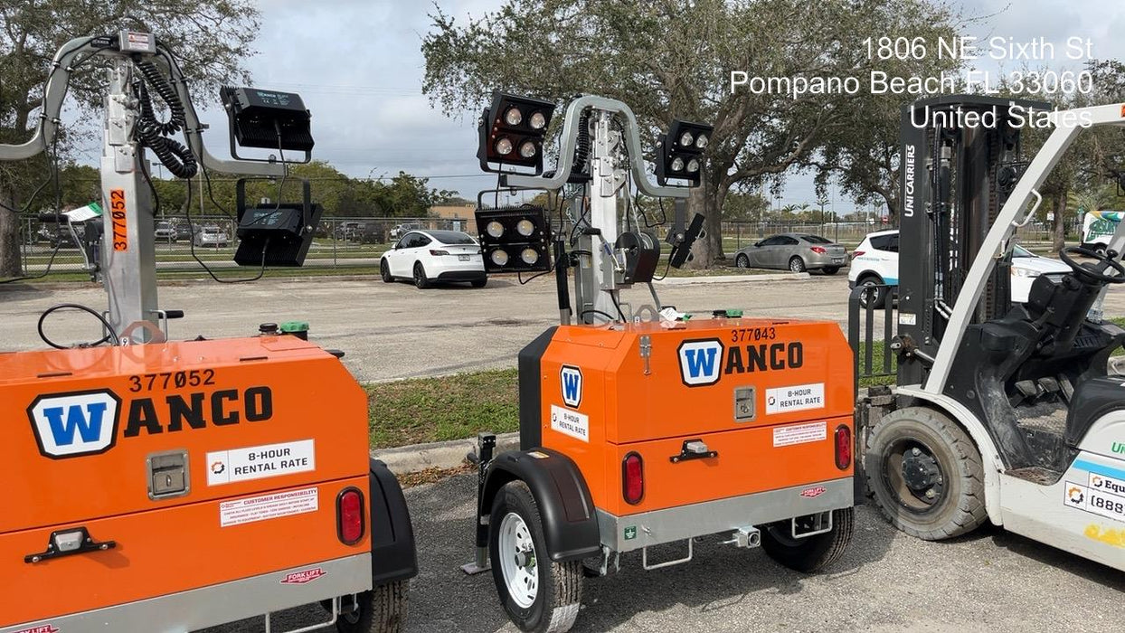 2023 Wanco WLTT-4MM4K Diesel, Deep Sea Controller, Shore Power Plug, Auto Start, (4) 350W LED Floodlights, 4kW Generator, 60 Gal Fuel Tank, 2" Ball, T3