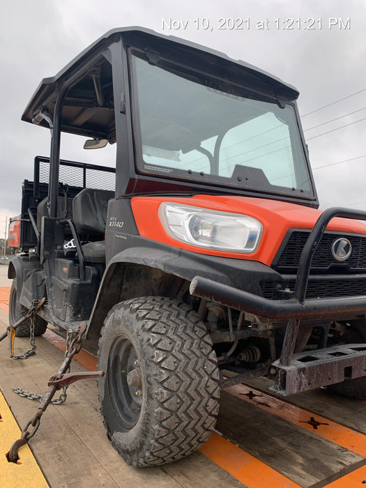 Kubota RTV-X1140W-H Kubota RTVX1140WH 4wd Utility Cart, LED Strobe, Windshield Tempered Glass, Pastic Canopy, Wire Harness Kit, Backup Alarm