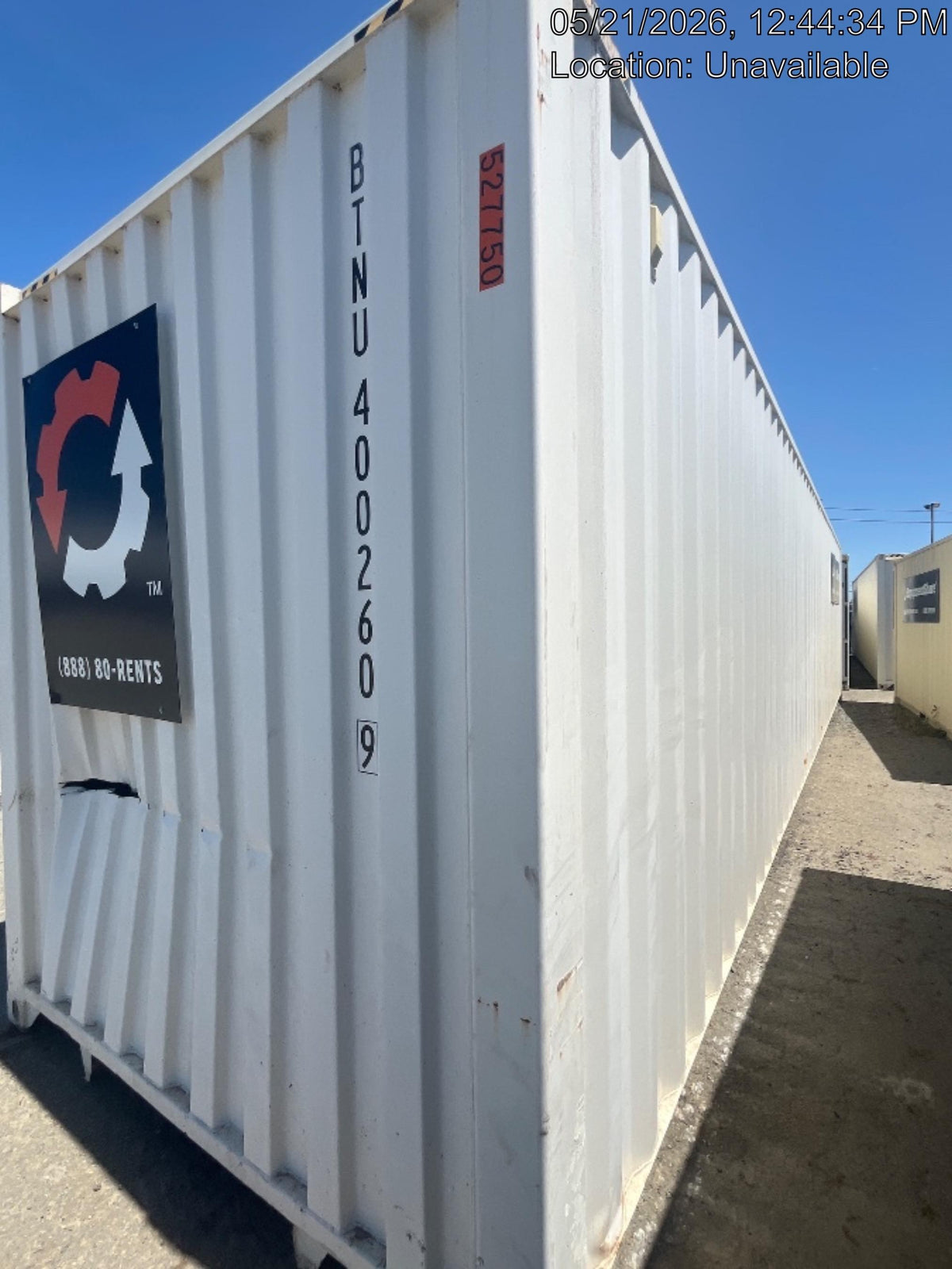 2025 CONEX Storage Container 8'x8'x40'