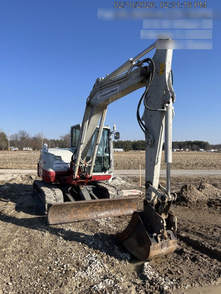 2019 Takeuchi TB290 Takeuchi TB290 Cab/Heat/AC w/Rubber Tracks, Auxiliary Hydraulics, Dozer Blade, Manual QC, 18/24/36" Buckets, Hydraulic Thumb Installed