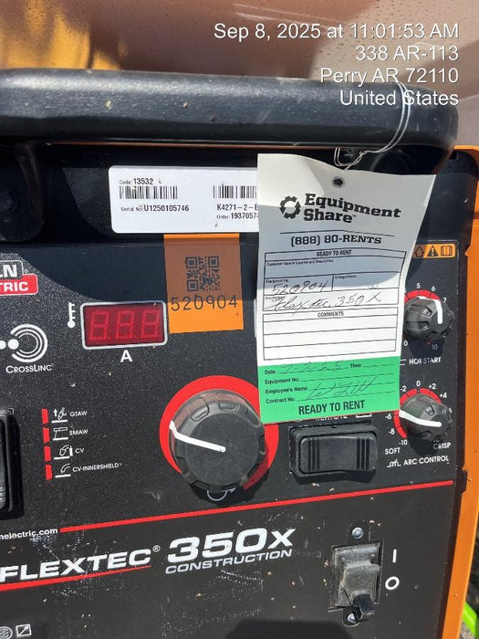 2025 LINCOLN ELECTRIC FLEXTEC 350X