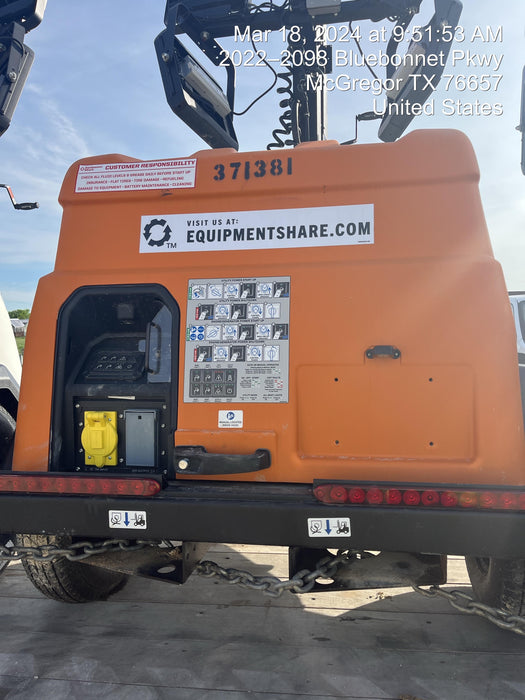 2023 Generac MLT2 Diesel, Flex Switch 120V Input, Powerzone Controller, 
(4) 320W LED Lights, 4kW Generator, 39.9 Gal Fuel Tank, 2" Ball, T3