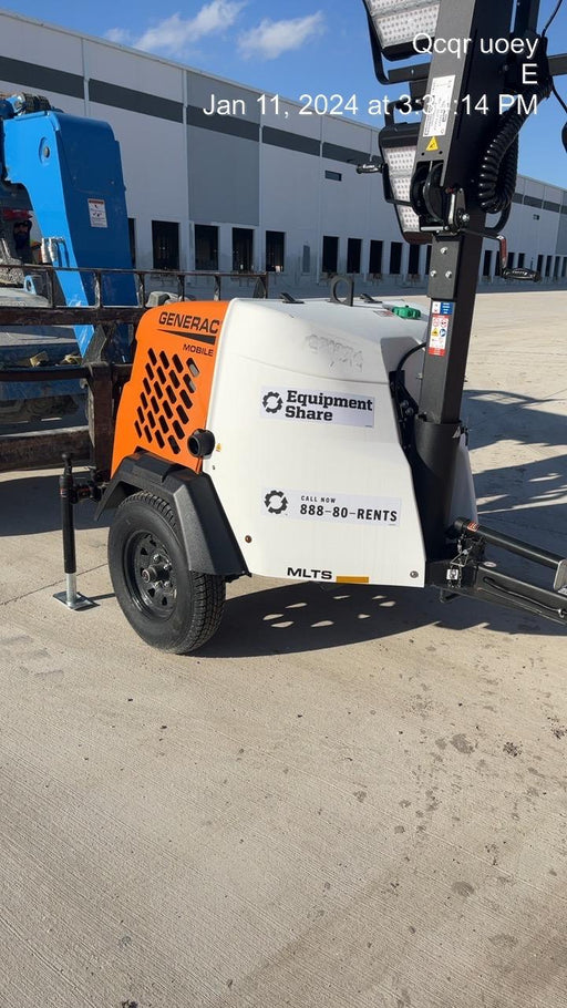 2023 Generac MLT2 Diesel, Flex Switch 120V Input, Powerzone Controller, 
(4) 320W LED Lights, 4kW Generator, 39.9 Gal Fuel Tank, 2" Ball, T3