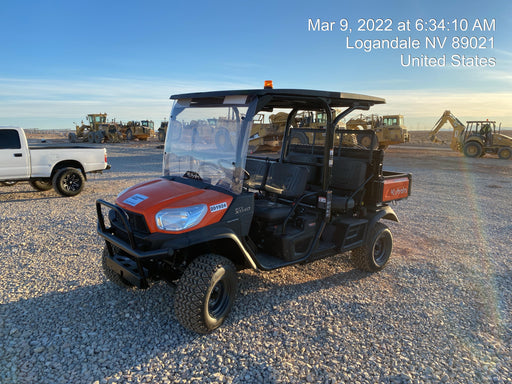 2022 Kubota RTV-X1140W-H Plastic Canopy, Windshield Acrylic Clear, LED Strobe Light, Wire Harness Kit, Back up Alarm