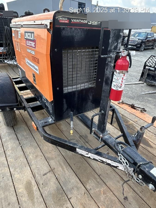 2021 Lincoln Electric Vantage 322 Vantage 322 Ready Pak 3 w/ Decals, ORANGE (includes trailer, cable rack, fender light kit) NO Telematics