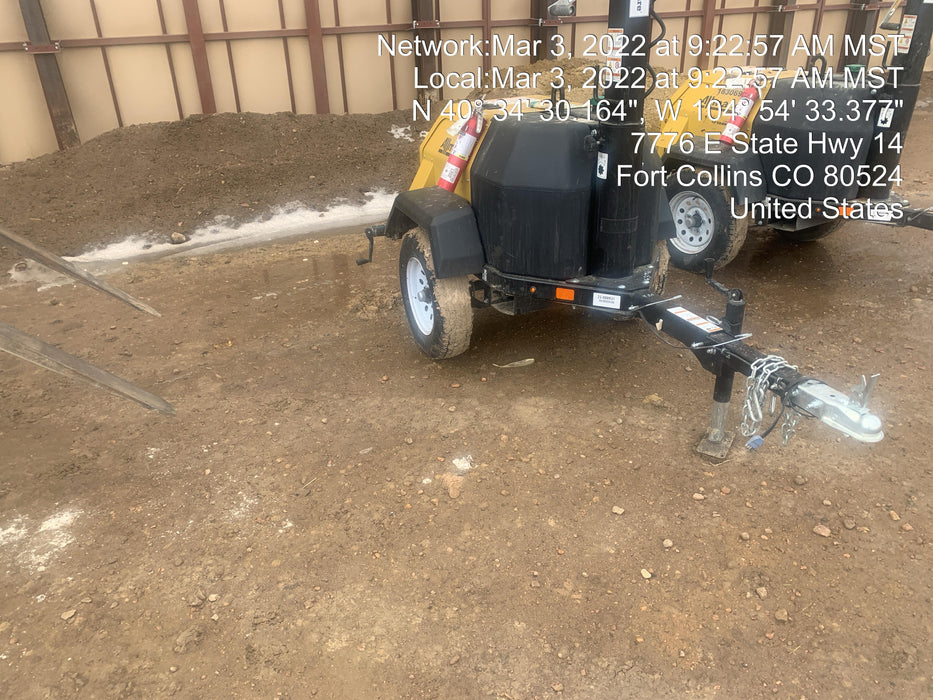 2021 Allmand NLV3GR (4) LED Light Fixture 350W, 23' Vertical Mast, 3kW Prime, Towable, Deep Sea L401, Leveling Jacks, Yanmar T4F 5.8hp