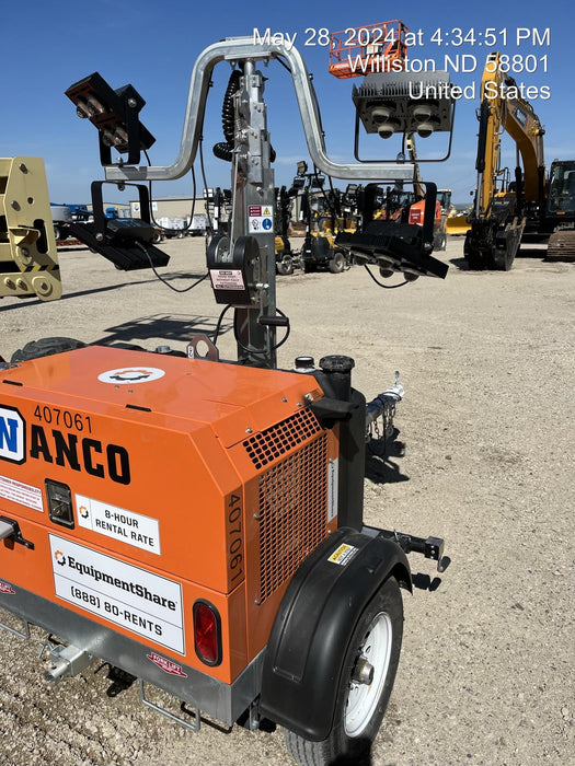 2024 Wanco WLTT-4MM4K Diesel, Deep Sea Controller, Shore Power Plug, Auto Start, (4) 350W LED Floodlights, 4kW Generator, 60 Gal Fuel Tank, 2" Ball, T3