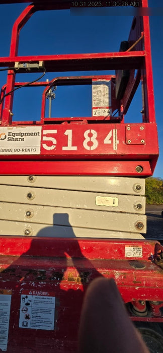 2017 MEC 1330SE 13' Scissor Lift w/2 Year Extended Full Warranty