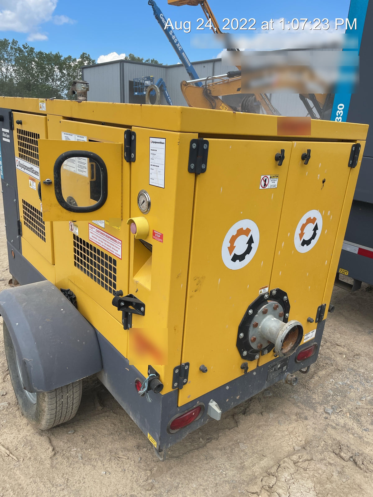 2020 ATLAS COPCO PAS 100 HF CS Enclosed