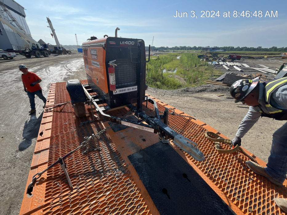 2023 Lincoln Electric LE400 Kubota V1505, Trlr, Cable Rack, Light Kit, ES Decals, T3