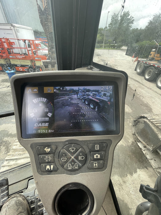 2016 Case CX300D CAB A/C, 12' ARM, STEEL TRACKS, THUMB