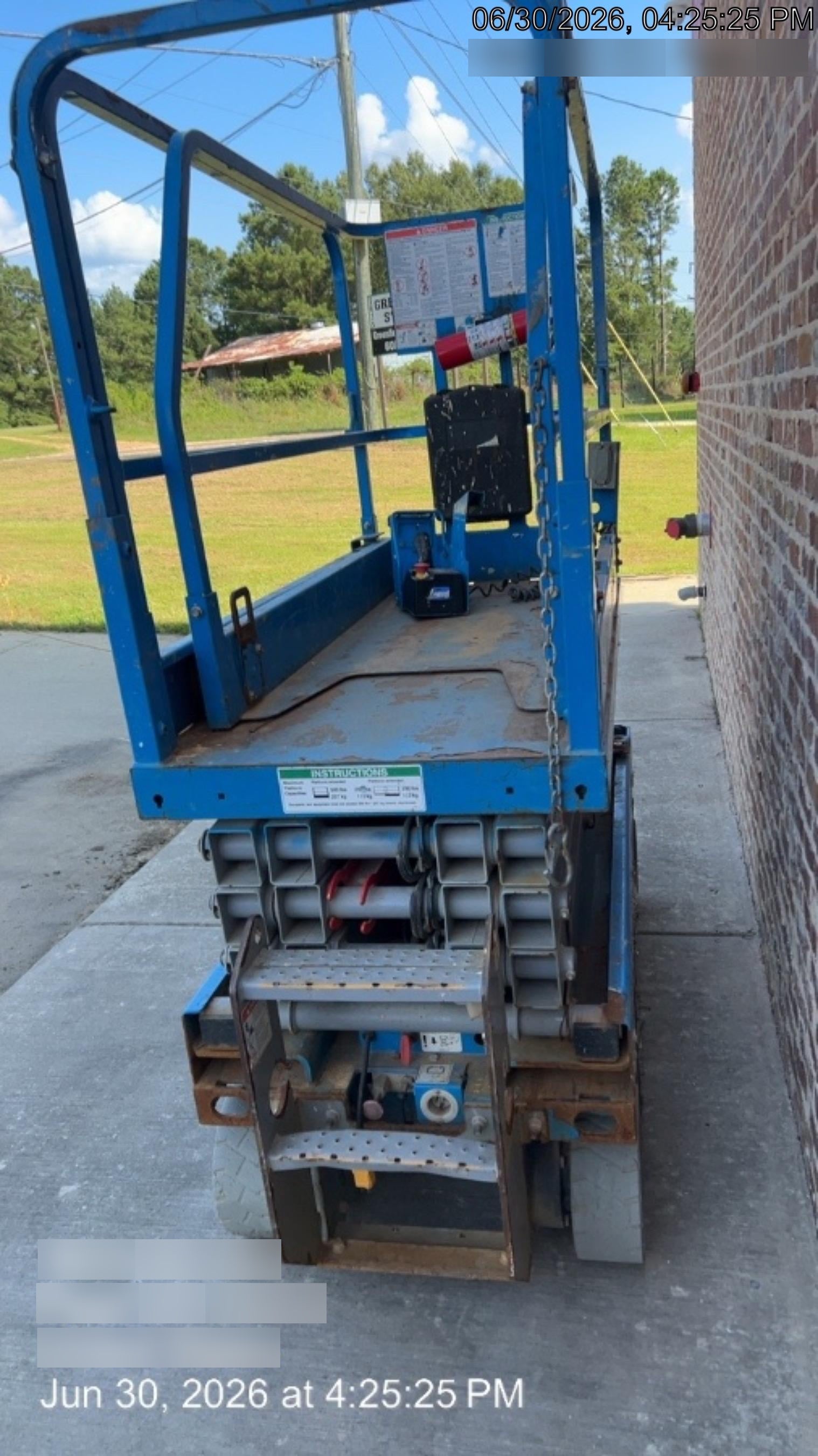 2019 Genie GS-1930 Fixed Rails with Chain Entry