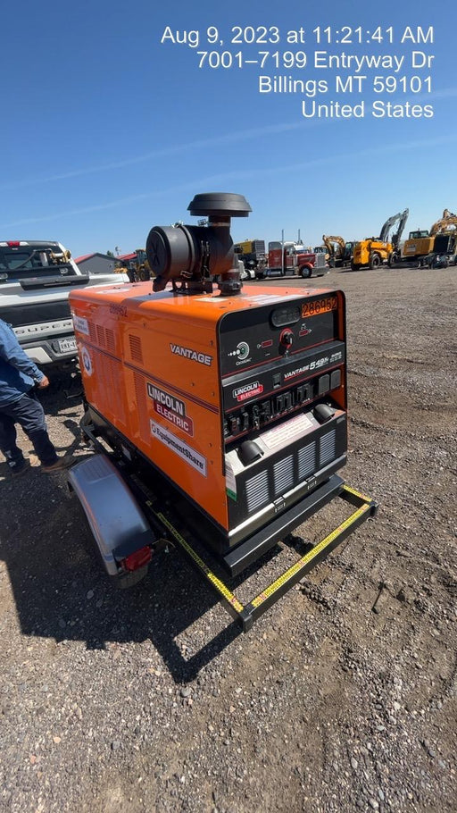 2022 Lincoln Electric Vantage 549X Crosslink Technology, Trailer Mounted, ES Decals, T3