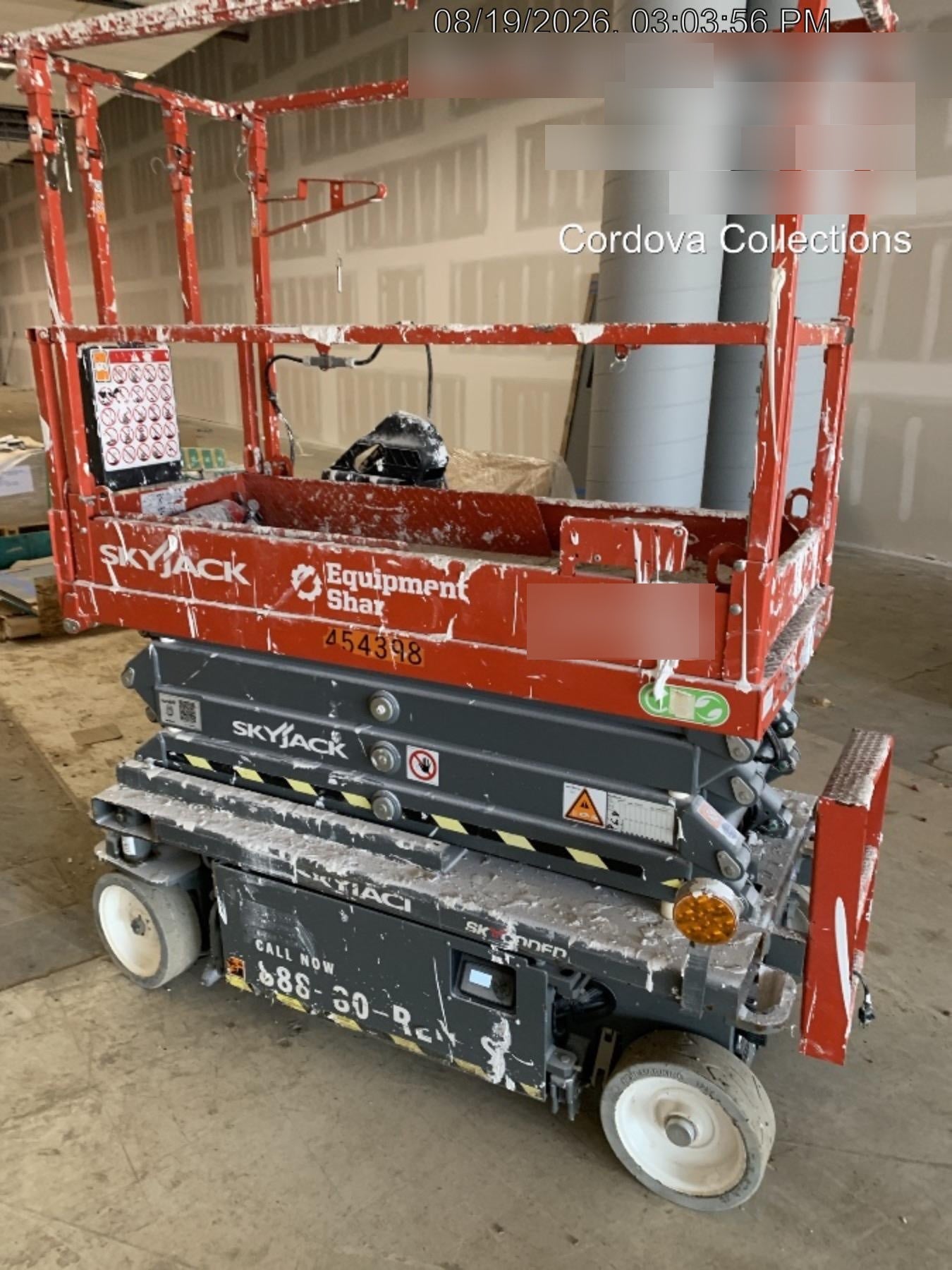 2024 Skyjack SJ3219 Electric Drive, Sld NM Tires, DBcns, RFRails, Power to Platform, T3 + Access Control