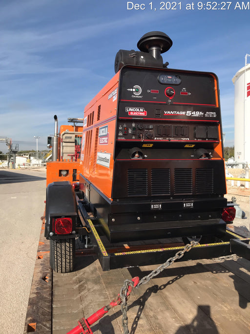 2021 Lincoln Electric Vantage 549X Ready Pak 3, ORANGE (includes trailer, cable rack, fender light kit)