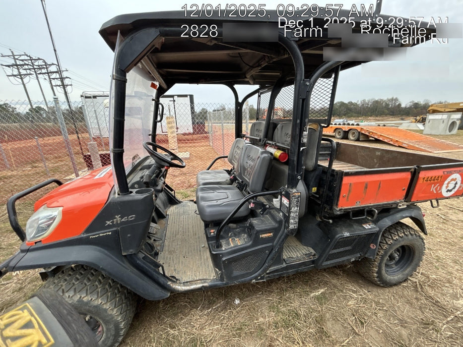 2021 Kubota RTV-X1140W-H Plastic Canopy, Windshield Acrylic Clear, LED Strobe Light, Wire Harness Kit, Back up Alarm