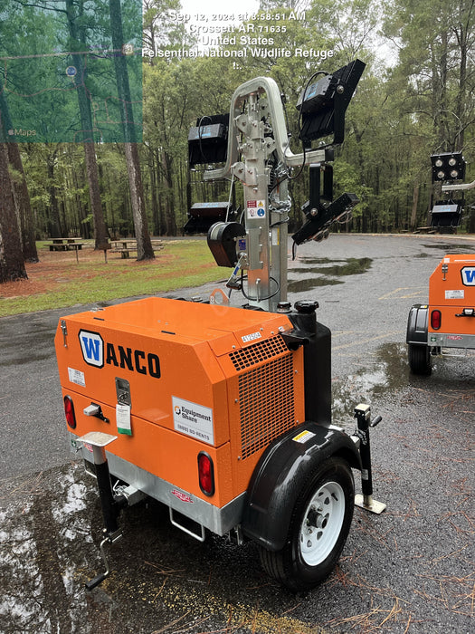 2024 Wanco WLTT-4MM4K Diesel, Deep Sea Controller, Shore Power Plug, Auto Start, (4) 350W LED Floodlights, 4kW Generator, 60 Gal Fuel Tank, 2" Ball, T3