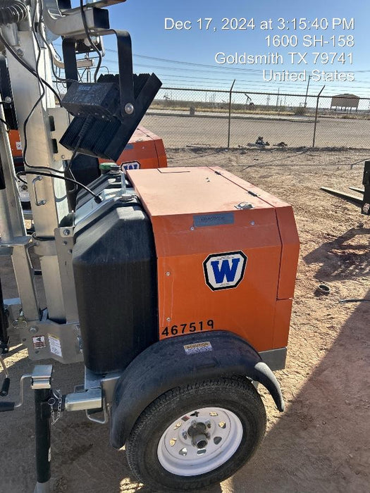 2024 Wanco WLTT-4MM4K Diesel, Deep Sea Controller, Shore Power Plug, Auto Start, (4) 350W LED Floodlights, 4kW Generator, 60 Gal Fuel Tank, 2" Ball, T3