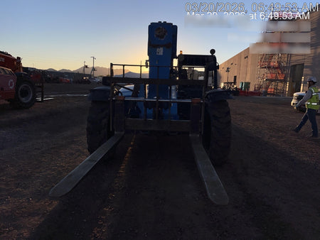 2018 Genie GTH-636 Genie GTH-636 w/Open ROPS, Work Lights, Solid Tires, RH Cab Mesh, Beacon, 48" Carriage and Forks