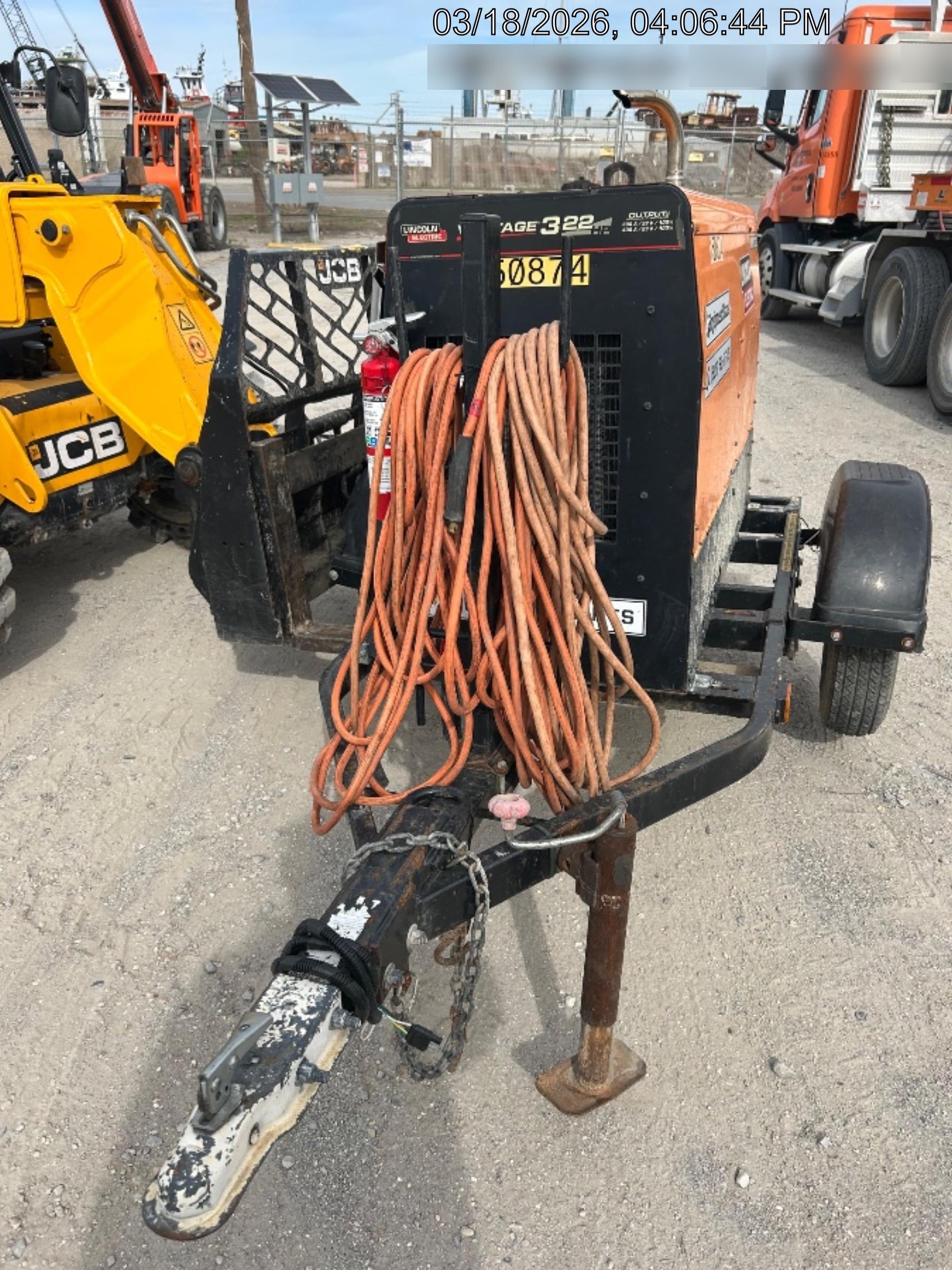 2021 Lincoln Electric Vantage 322 Vantage 322 Ready Pak 3 w/ Telematics & Decals, ORANGE (includes trailer, cable rack, fender light kit)