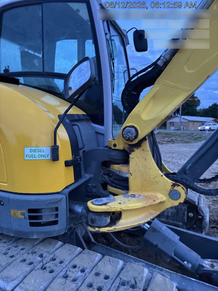 Wacker Neuson ET90 Enclosed Cab, Hybrid Tracks, Long Dipperstick, Bucket