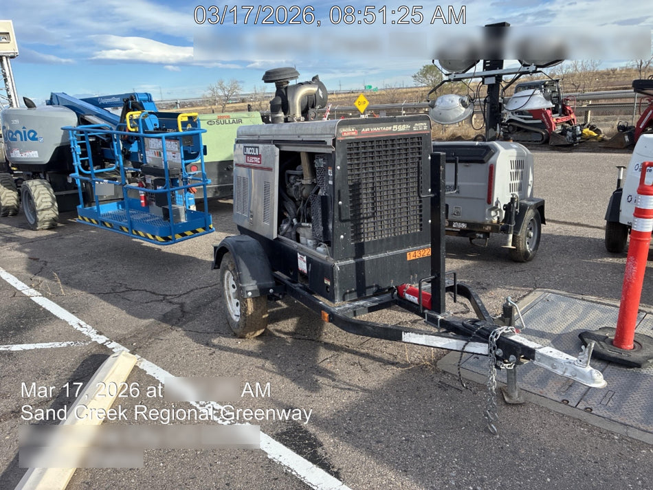 2021 Lincoln Electric Air Vantage 566 Air Vantage 566X Ready Pak 3 (includes trailer, cable rack, fender light kit); no telematics