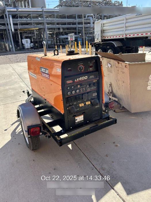 2023 Lincoln Electric LE400 Kubota V1505, Trlr, Cable Rack, Light Kit, ES Decals, T3