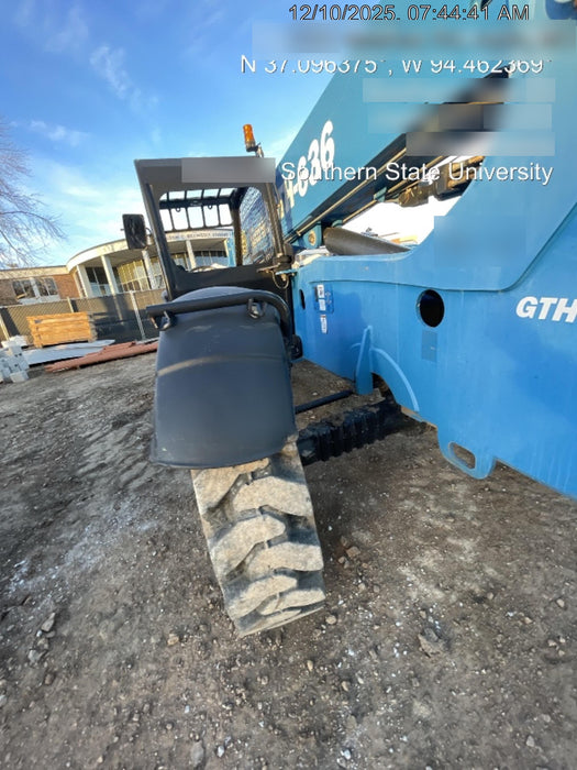 2018 Genie GTH-636 Genie GTH-636 w/Open ROPS, Work Lights, Solid Tires, RH Cab Mesh, Beacon, 48" Carriage and Forks