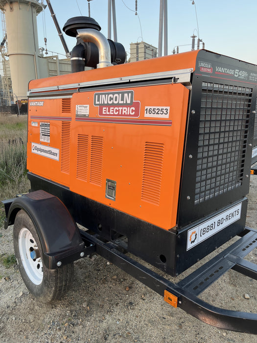 2021 Lincoln Electric Vantage 549X Ready Pak 3, ORANGE (includes trailer, cable rack, fender light kit)