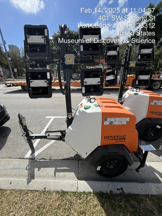 2025 Generac MLTS-4 Diesel, Mitsubishi L2E, 7.1 hp @1800 rpm, Flex Switch 120V Input, Powerzone Controller, (4) 320W LED Lights, 4kW Generator, 39.9 Gal Fuel Tank, 2" Ball, T3, ES Decals