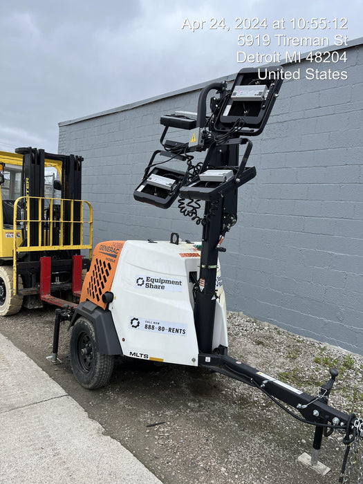 2023 Generac MLT2 Diesel, Flex Switch 120V Input, Powerzone Controller, (4) 320W LED Lights, 4kW Generator, 39.9 Gal Fuel Tank, 2" Ball, T3