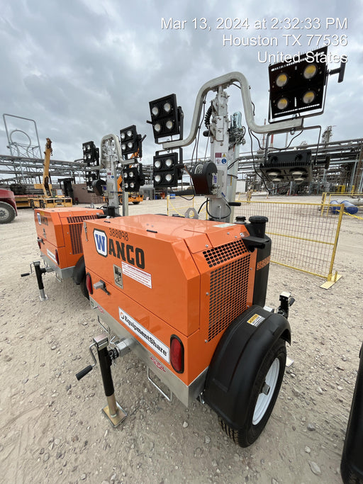 2024 Wanco WLTT-4MM4K Diesel, Deep Sea Controller, Shore Power Plug, Auto Start, (4) 350W LED Floodlights, 4kW Generator, 60 Gal Fuel Tank, 2" Ball, T3