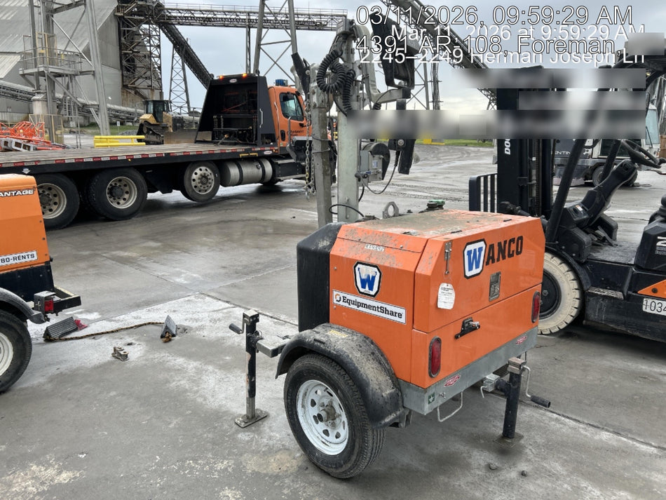 2024 Wanco WLTT-4MM4K Diesel, Deep Sea Controller, Shore Power Plug, Auto Start, (4) 350W LED Floodlights, 4kW Generator, 60 Gal Fuel Tank, 2" Ball, T3