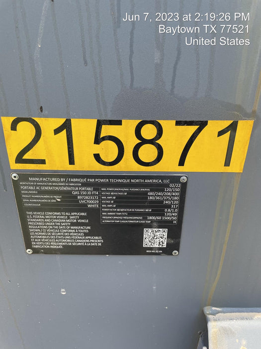 2022 ATLAS COPCO QAS150