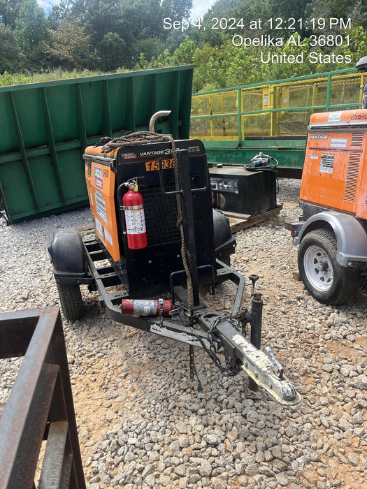 2021 Lincoln Electric Vantage 322 Vantage 322 Ready Pak 3 w/ Decals, ORANGE (includes trailer, cable rack, fender light kit) NO Telematics