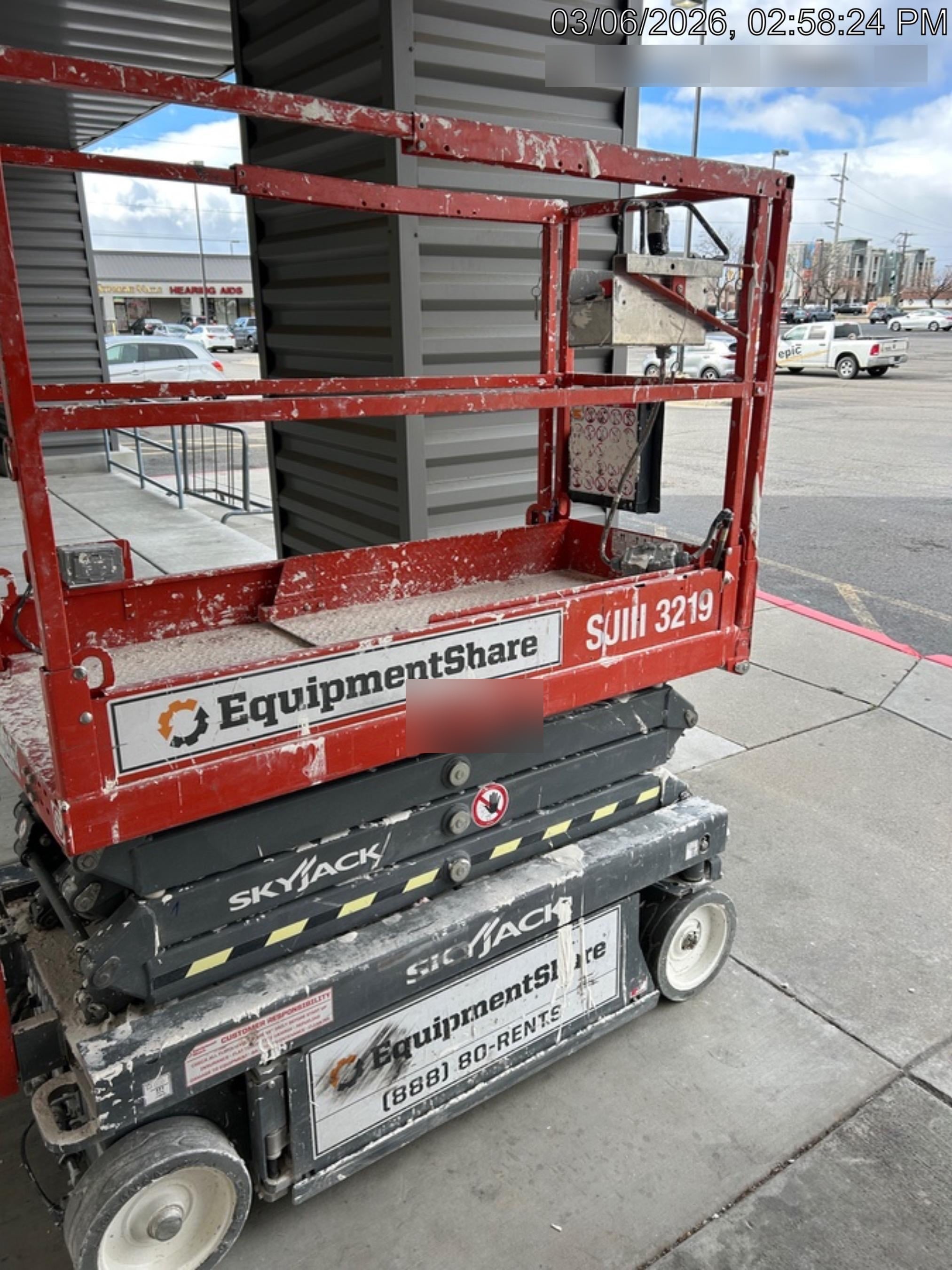 2019 Skyjack SJIII-3219 Standard Options